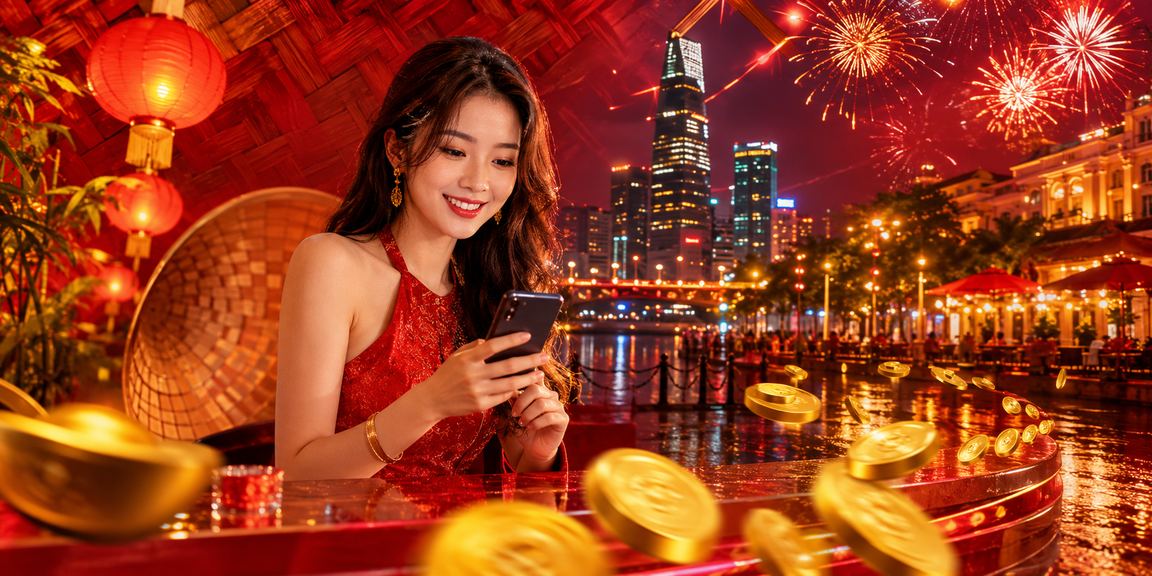 Người dùng TP.HCM đội nón lá chơi casino trực tuyến trên điện thoại di động